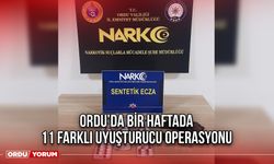 Ordu’da Bir Haftada 11 Farklı Uyuşturucu Operasyonu