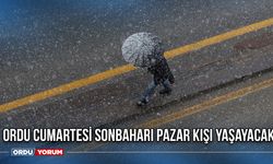 Ordu Cumartesi Sonbaharı Pazar Kışı Yaşayacak