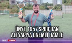 Ünye 1957 Spor'dan Altyapıya Önemli Hamle