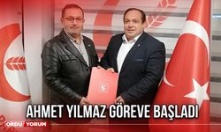 Ahmet Yılmaz Göreve Başladı