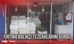 Fırtına Balıkçı Tezgahlarını Vurdu