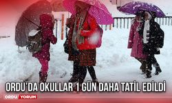 Ordu’da Okullar 1 Gün Daha Tatil Edildi