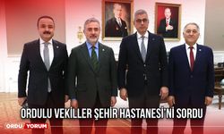 Ordulu Vekiller Şehir Hastanesi’ni Sordu