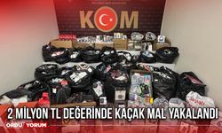 2 Milyon TL Değerinde Kaçak Mal Yakalandı