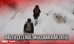 Bazı İlçelerde Okullara Kar Tatili