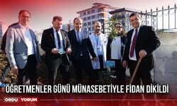 Öğretmenler Günü Münasebetiyle Fidan Dikildi