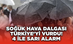 Soğuk Hava Dalgası Türkiye'yi Vurdu! 4 İle Sarı Alarm