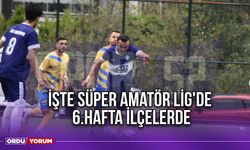 İşte Süper Amatör Lig'de 6.Hafta İlçelerde