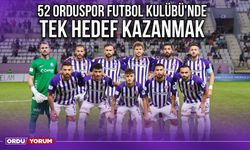 52 Orduspor Futbol Kulübü'nde Tek Hedef Kazanmak