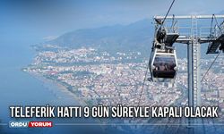 Teleferik Hattı 9 Gün Süreyle Kapalı Olacak