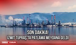 Son Dakika! İzmit TÜPRAŞ'TA Patlama Meydana Geldi