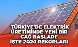 Türkiye'de Elektrik Üretiminde Yeni Bir Çağ Başladı ! İşte 2024 Rekorları