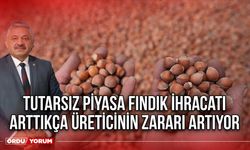 Tutarsız Piyasa Fındık İhracatı Arttıkça Üreticinin Zararı Artıyor