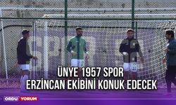 Ünye 1957 Spor, Erzincan Ekibini Konuk Edecek