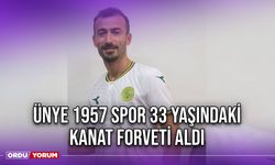 Ünye 1957 Spor 33 Yaşındaki Kanat Forveti Aldı