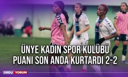 Ünye Kadın Spor Kulübü Puanı Son Anda Kurtardı 2-2