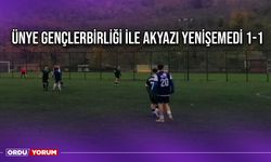 Ünye Gençlerbirliği ile Akyazı Yenişemedi 1-1