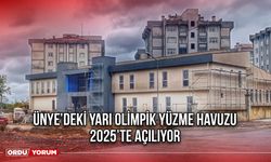 Ünye’deki Yarı Olimpik Yüzme Havuzu, 2025’te Açılıyor