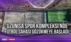 ‘Uzunisa Spor Kompleksi'nde Futbol Sahası Gözükmeye Başladı