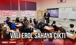 Vali Erol Sahaya Çıktı