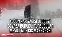 Yoğun Kar Yağışı Ulubey’i Beyaza Bürüdü: Turşucular Mevkii’nde Kış Manzarası