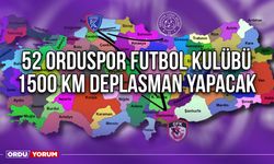 52 Orduspor Futbol Kulübü 1500 Km Deplasman Yapacak