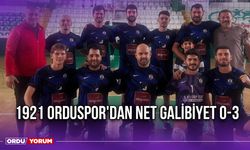 1921 Orduspor'dan Net Galibiyet 0-3