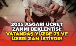 2025 Asgari Ücret Zammı Beklentisi: Vatandaş Yüzde 75 ve Üzeri Zam İstiyor!