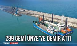 289 Gemi Ünye'ye Demir Attı