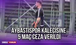 Aybastıspor Kalecisine 5 Maç Ceza Verildi