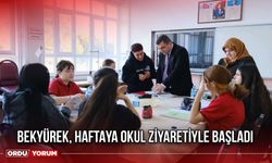 Bekyürek, Haftaya Okul Ziyaretiyle Başladı