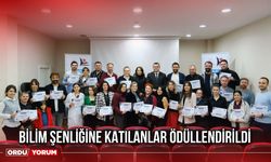 Bilim Şenliğine Katılanlar Ödüllendirildi