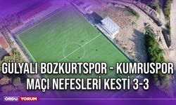 Gülyalı Bozkurtspor - Kumruspor Maçı Nefesleri Kesti 3-3