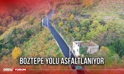 Boztepe Yolu Asfaltlanıyor