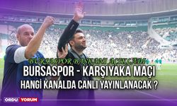 Bursaspor - Karşıyaka Maçı Hangi Kanalda Canlı Yayınlanacak ?