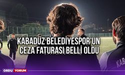 Kabadüz Belediyespor'un Ceza Faturası Belli Oldu