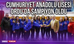 Cumhuriyet Anadolu Lisesi Ordu'da Şampiyon Oldu