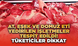 At, Eşek ve Domuz Eti Yedirilen İşletmeler Tespit Edildi! Tüketiciler Dikkat