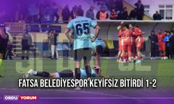 Fatsa Belediyespor Keyifsiz Bitirdi 1-2