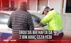 Ordu’da Bir Hafta da 2 Bin Araç Ceza Yedi