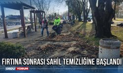 Fırtına Sonrası Sahil Temizliğine Başlandı