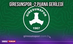 Giresunspor -2 Puana Geriledi