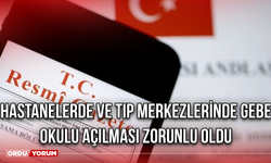 Hastanelerde ve tıp merkezlerinde gebe okulu açılması zorunlu oldu