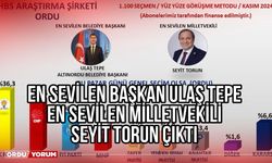 En Sevilen Başkan Ulaş Tepe En Sevilen Milletvekili Seyit Torun Çıktı