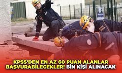 KPSS'den En Az 60 Puan Alanlar Başvurabilecekler! Bin Kişi Alınacak