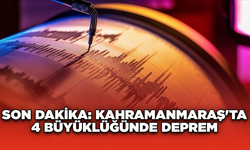 Son Dakika: Kahramanmaraş'ta 4 büyüklüğünde deprem