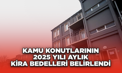 Kamu konutlarının 2025 yılı aylık kira bedelleri belirlendi