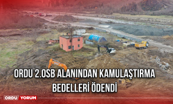 Ordu 2.OSB Alanından Kamulaştırma Bedelleri Ödendi