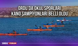 Ordu'da Okul Sporları Kano Şampiyonları Belli Oldu