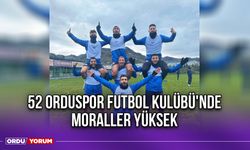 52 Orduspor Futbol Kulübü'nde Moraller Yüksek